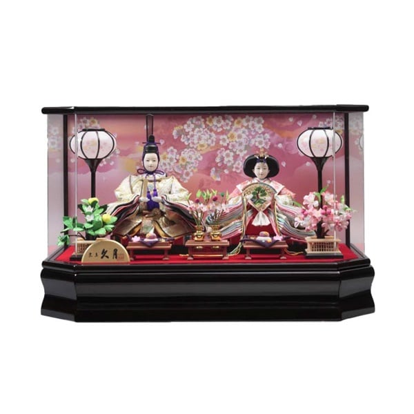 久月 親王ケース飾り「ひかり」 4960282394395 ひな人形 雛人形