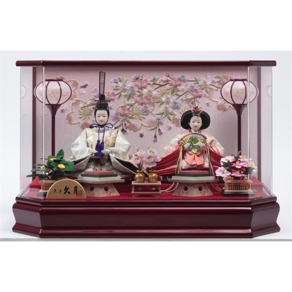 久月 親王ケース飾り「梨音」 4960282394449 ひな人形 雛人形 | イオン