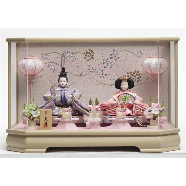 久月 親王ケース飾り「六花」 4960282394470 ひな人形 雛人形 | イオン