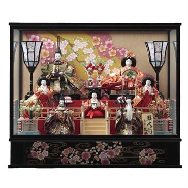 完売】久月 七人ケース飾り「姫桜」 4960282394500 ひな人形 雛人形