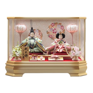 久月 親王ケース飾り「ひより」 4960282395002 ひな人形 雛人形