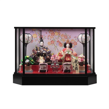 久月 親王ケース飾り「咲良」 4960282395590 ひな人形 雛人形 RKT