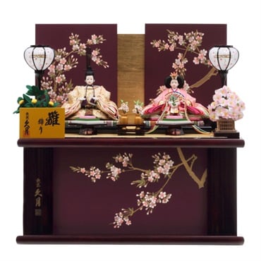 久月 親王収納飾り「紫桜(しおう)」 4960282395804 ひな人形 雛人形