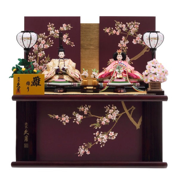 久月 親王収納飾り「紫桜(しおう)」 4960282395804 ひな人形 雛人形(4960282395804)