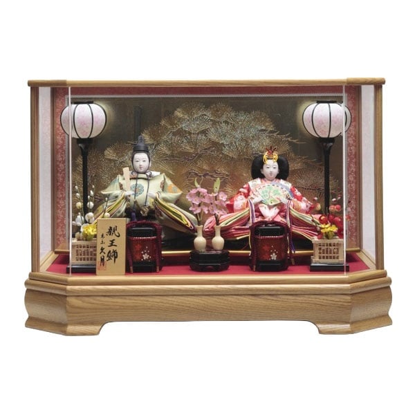 久月 親王ケース飾り「金彩松(きんさいまつ)」 4960282395897 ひな人形 雛人形(4960282395897)