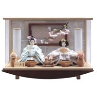 久月 親王ケース飾り「花つむぎ」 4960282395972 ひな人形 雛人形(4960282395972)