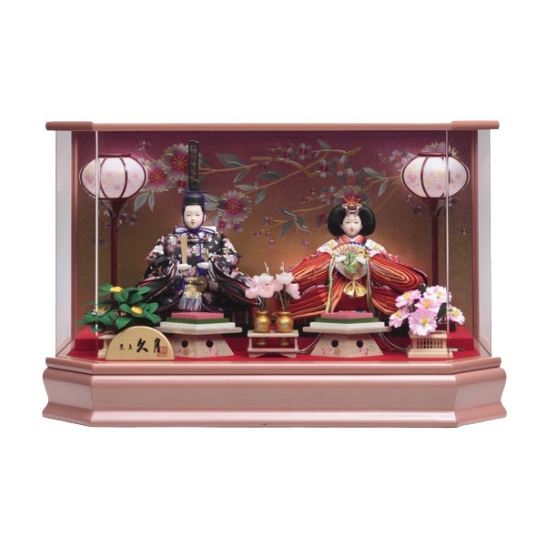 久月 親王ケース飾り「紅桜(べにざくら)」 4960282396092 ひな人形 雛人形(4960282396092)