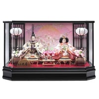 久月 親王ケース飾り「桃希(ももき)」 4960282396153 ひな人形 雛人形(4960282396153)
