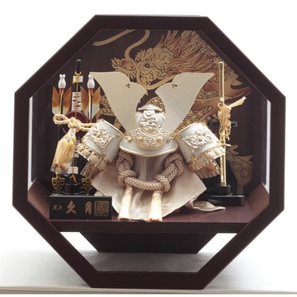 久月 兜ケース飾り「八角龍神(はっかくりゅうじん)」 五月人形 かぶと