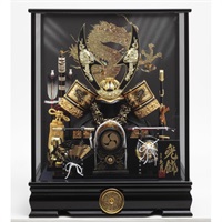 久月 兜ケース飾り「煌龍 (こうりゅう)」 五月人形 かぶと コンパクト