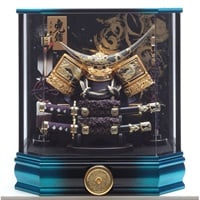 久月 兜ケース飾り「紫電(しでん)」 五月人形 かぶと コンパクト