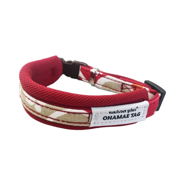 マイスタープラス ONAMAE ソフティキャットカラー カラクサ S レッド 1個 カワノ産業(1個)