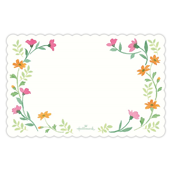 ミニメッセージカード ダイカットブルーミングフラワー | イオン