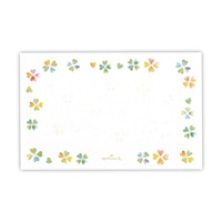 ミニメッセージカード カラフルクローバーIII(818227)