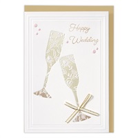 結婚お祝いカード シャンパングラス(846169)
