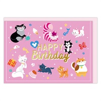 誕生お祝い 立体カード ディズニー キャッツ おしゃれキャット チェシャ猫(849573)