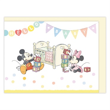 赤ちゃん誕生お祝い 立体カード ディズニー ハローベビー