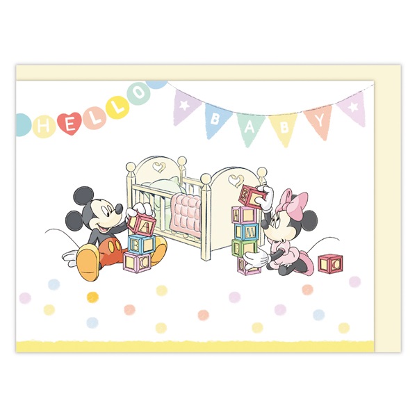赤ちゃん誕生お祝い 立体カード ディズニー ハローベビー(849597)