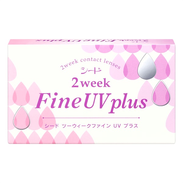 SEED　シード 2ウィーク ファイン UV プラス 1箱　6枚入り BC8.7　 2week　コンタクトレンズ　コンタクト 2週間(6枚-－４．５０)