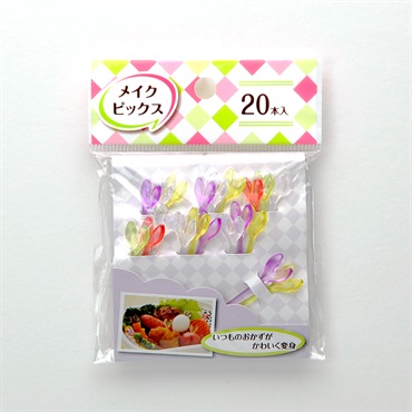 ストリックスデザイン　メイクピックス　２０本(●販売終了　クリアレッドパープルイエロー)