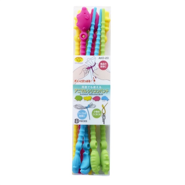 スマイルキッズ　アニマルシリコンバンド(8個入)