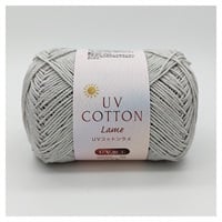 ino綿100% ラメ糸使用  バラ柄  未使用品  美品 20/3ラメ糸】No.468（銀ラメ） | 刺し子＆染色アトリエ i-to-tomo