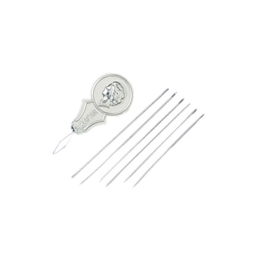 ビーズ針セット ビーズ針：0.4×42mm×2本、0.4×48mm×2本、0.4×54mm×2本