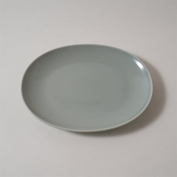 波佐見焼　楕円皿　23cm　Common(グレー)