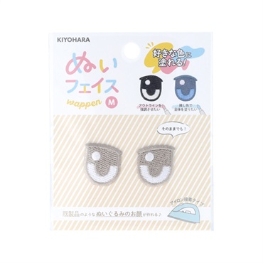 ぬいフェイス ワッペンMサイズ C