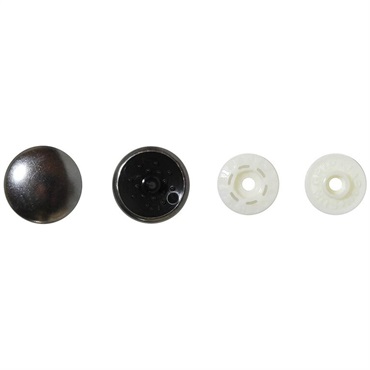 プラスナップメタル(3組入り 直径15mm　黒ニッケル)