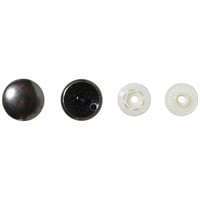 プラスナップメタル(3組入り 直径15mm　黒ニッケル)