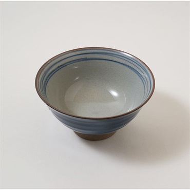 有田焼　茶碗　粉引千段　青