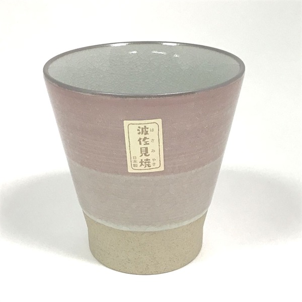一龍陶苑　波佐見焼　カップ　ビスクロール(ピンク)