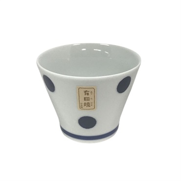 桃山　有田焼　マルチカップ　藍水玉(藍水玉)