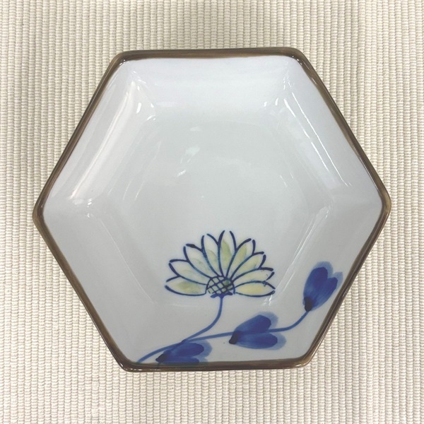 六角菊　皿(小皿)