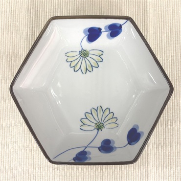 六角菊　皿(中皿)