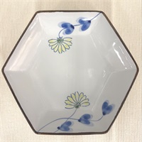 六角菊　皿(大皿)