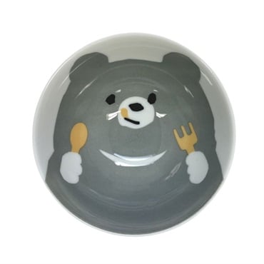 クマとごはん　子供茶碗