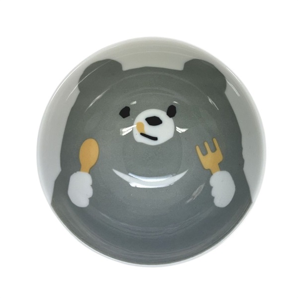 クマとごはん　子供茶碗(日本製)