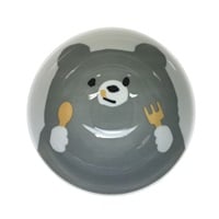 クマとごはん　子供茶碗(日本製)