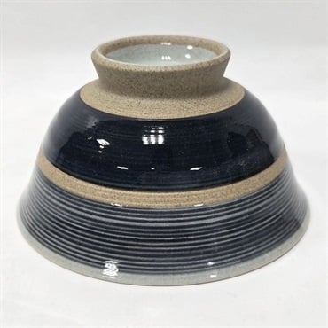 有田焼　茶碗　濃淡墨流し