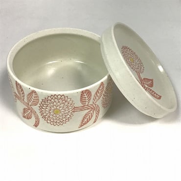 勲山窯　波佐見焼　ダリア　陶箱(レッド)
