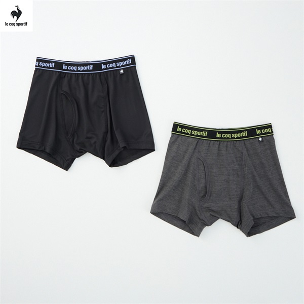 le coq sportif(ルコックスポルティフ) ベア天竺 2枚組 ボクサーブリーフ 男の子 キッズ 130cm-170cm(2枚組-170cm)