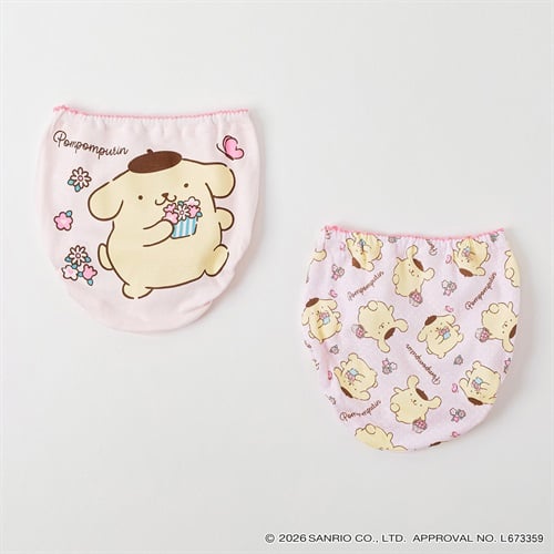 サンリオキャラクターズ ポムポムプリン2枚組ショーツ キッズ 女の子 110cm-130cm