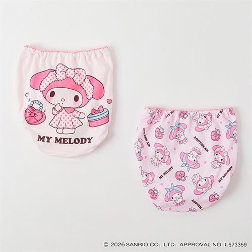 サンリオキャラクターズ マイメロディ２枚組ショーツ キッズ 女の子 110cm-130cm