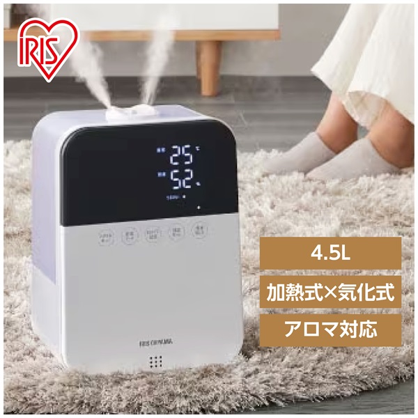 マカロン/アイリスオーヤマ/ハイブリッド式加湿器KHDk-35ホワイト 加湿器 アイリスオーヤマ ハイブリッド式 KHDK35W ハイブリッド
