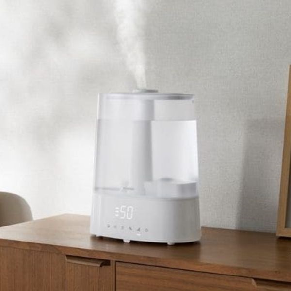 アイリスオーヤマ 上給水超音波ハイブリッド加湿器 AHM-HUT55A-W