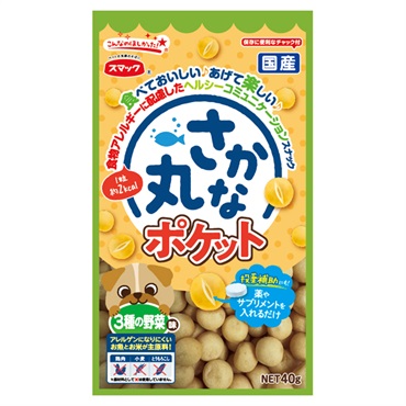 さかな丸ポケット 3種の野菜味 40g スマック