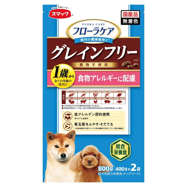 フローラケア DOG 食物アレルギーに配慮 800g スマック(800g)