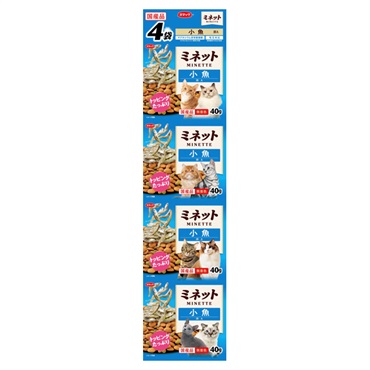 ミネット 4連パック 小魚添え 160g MINETTE スマック